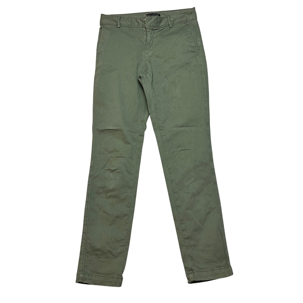 Banana‎ Republic Pants Womens 4L Green Sloan Skinny Fit Chino Cotton 425676-02